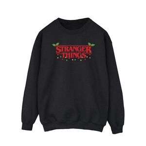 Netflix Mens Stranger Things Christmas Lights Sweatshirt / Black